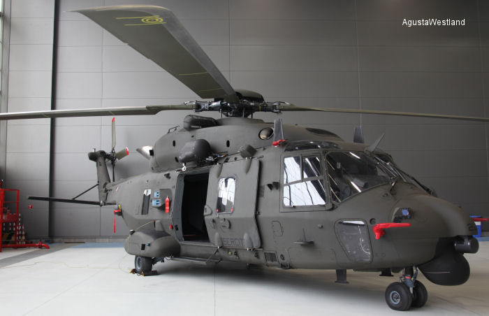 Helicopter NH Industries NH90 TTH Serial 1134 Register MM81539 used by Aviazione dell'Esercito (Italian Army Aviation). Built 2013. Aircraft history and location