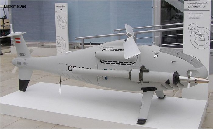 Helicopter Schiebel Camcopter S-100 Serial 000250 Register LN-310-SB OE-YAB OE-VXX used by European Commission ,Nordic Unmanned ,Schiebel. Aircraft history and location