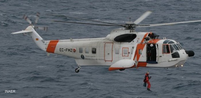 Detailed history and photos of helicopter Sikorsky S-61N Serial 61-361 Register N408FS EC-FMZ LN-ORH used by Croman Corp ,EP Aviation ,Carson Helicopters ,Salvamento Maritimo SASEMAR (Spanish Maritime Safety Agency) ,INAER ,Helikopter Service (CHC Norway) Track service timeline and current status.