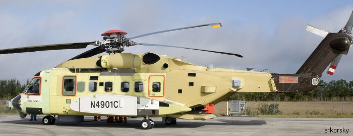Detailed history and photos of helicopter Sikorsky CH-148 Cyclone Serial 92-5001 Register 148801 N4901C used by Canadian Armed Forces ,Sikorsky Helicopters Track service timeline and current status.