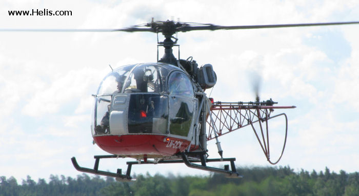 Detailed history and photos of helicopter Aerospatiale SE3130 Alouette II Serial 1268 Register LN-OCK SE-HRA 02038 02108 used by marinen (swedish navy) ,armen (swedish army) Track service timeline and current status.