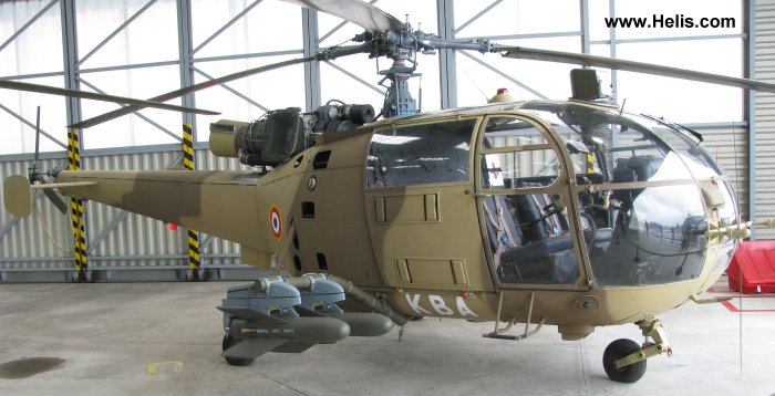 Helicopter Aerospatiale SE3160 / SA316A Alouette III Serial 1185 Register 1185 used by Aviation Légère de l'Armée de Terre ALAT (French Army Light Aviation). Built 1964. Aircraft history and location