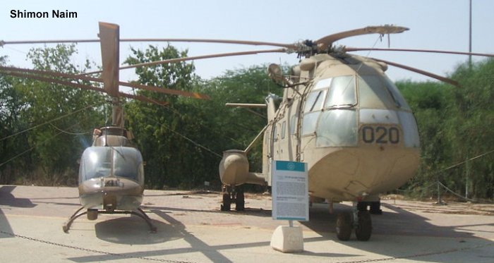 Helicopter Sud Aviation SA321K Super Frelon Serial 138 Register 020 used by Heil Ha'Avir IAF (Israeli Air Force). Aircraft history and location
