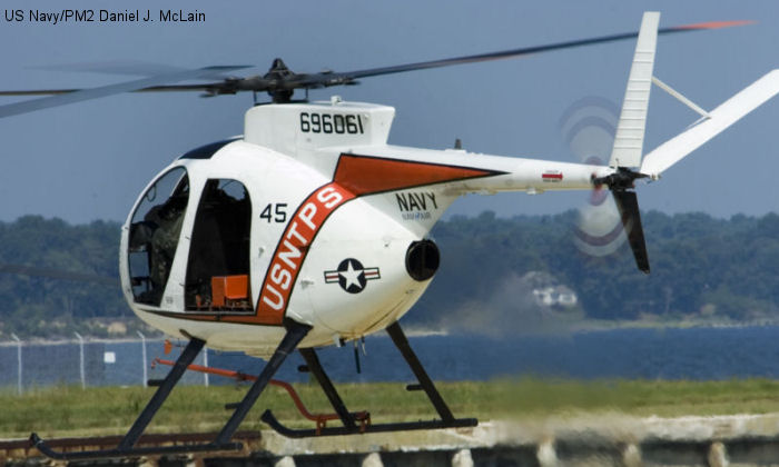 Helicopter McDonnell Douglas TH-6B Cayuse Serial 1431 Register 696061 used by US Navy USN. Aircraft history and location