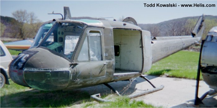 Helicopter Bell UH-1C Iroquois Serial 1694 Register N3126U 66-00712 used by US Department of Homeland Security DHS ,US Army Aviation Army. Aircraft history and location