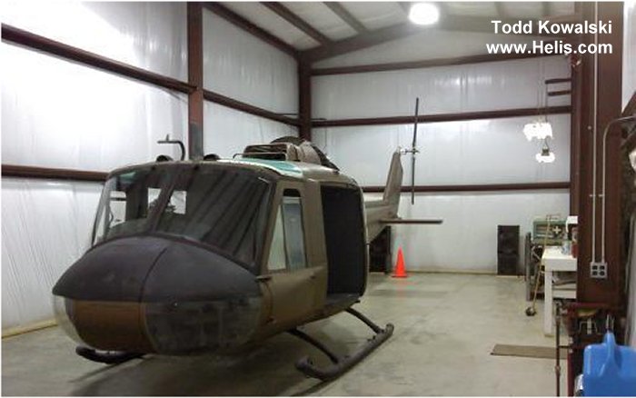 Helicopter Bell UH-1C Iroquois Serial 1694 Register N3126U 66-00712 used by US Department of Homeland Security DHS ,US Army Aviation Army. Aircraft history and location