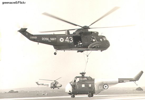 Helicopter Westland Sea King HAS.1 Serial wa 653 Register XV665 used by Fleet Air Arm RN (Royal Navy). Built 1970. Aircraft history and location