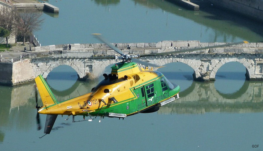 Detailed history and photos of helicopter Agusta A109A-II Serial 7338 Register MM81221 used by Guardia di Finanza (Italian Customs Police) Track service timeline and current status.