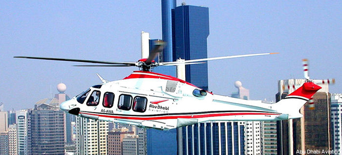 Helicopter Agusta AB139 Serial 31044 Register ZK-IHJ PR-OMI A6-AWA used by Helicopters NZ Ltd ,Omni Taxi Aereo OTA ,Abu Dhabi Aviation ADA. Aircraft history and location