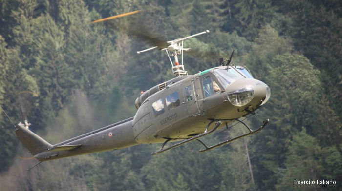 Detailed history and photos of helicopter Agusta AB205A-1 Serial 4371 Register MM80716 used by Aviazione dell'Esercito AVES (Italian Army Aviation) Track service timeline and current status.