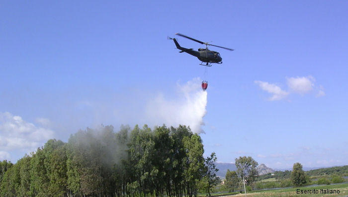 Photos of AB205 in Italian Army Aviation helicopter service.