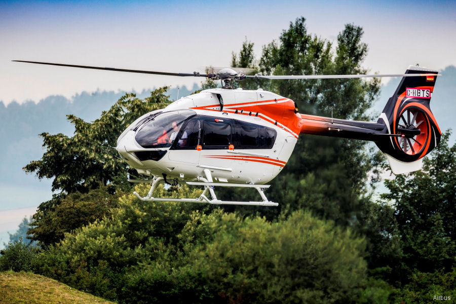 Helicopter Airbus ACH145 Serial 20220 Register PT-EGB D-HBTS used by Helibras ,Airbus Helicopters Deutschland GmbH (Airbus Helicopters Germany). Built 2018. Aircraft history and location