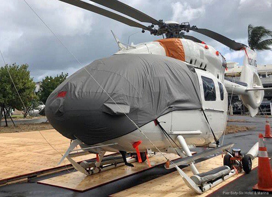 Helicopter Airbus Helicopters H145 / EC145T2 Serial 20077 Register N20VG N3MC used by Starspeed Ltd Airbus Helicopters Inc (Airbus Helicopters USA). Built 2016. Aircraft history and location