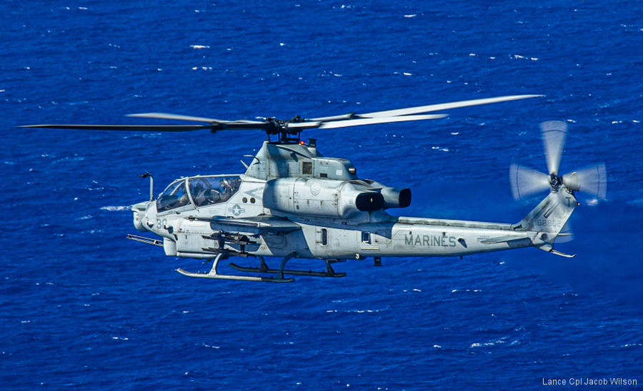 Detailed history and photos of helicopter Bell AH-1Z Viper Serial 59210 Register 168802 used by US Marine Corps USMC Track service timeline and current status.