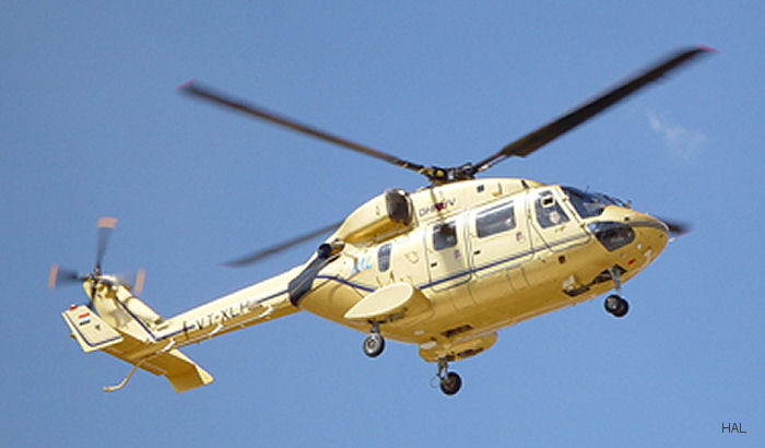 Helicopter HAL Dhruv Serial DW32 Register VT-HAO VT-XLH used by HAL. Aircraft history and location