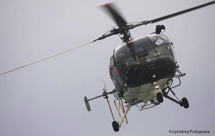Photos of Alouette III in Portuguese Air Force helicopter service.