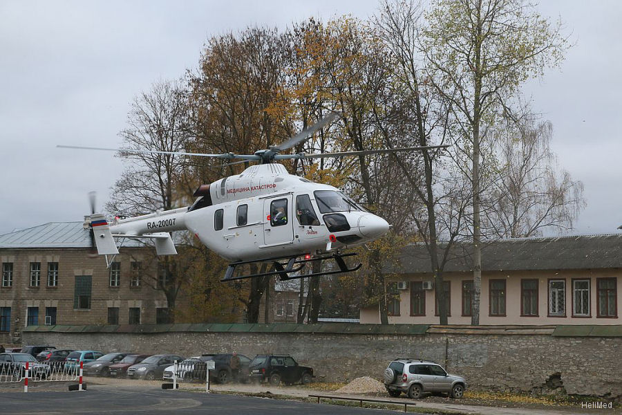 Detailed history and photos of helicopter Russian Helicopters Ansat-GMSU Serial 33070 Register RA-20007 used by HeliMed ,Russian Helicopters Track service timeline and current status.