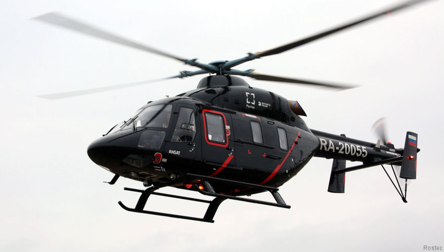 Helicopter Russian Helicopters Ansat-GMSU Serial 33116 Register RA-20055 used by Bargouzin Air 