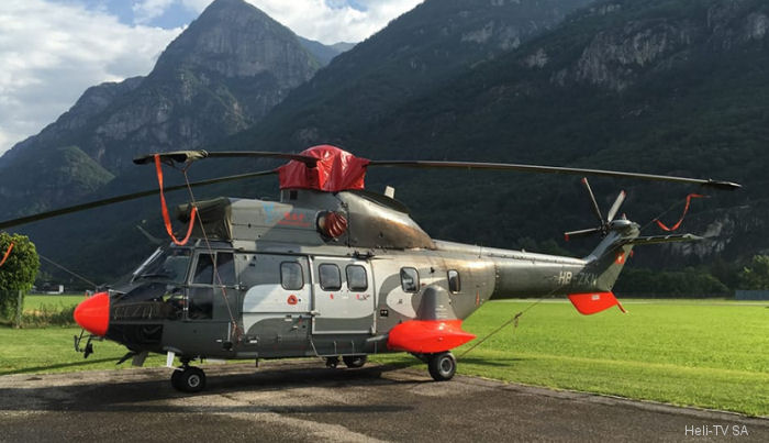 Detailed history and photos of helicopter Eurocopter AS332C1 Super Puma Serial 9010 Register HB-ZKN used by SAF ,Heli-TV SA ,Eagle Helicopter AG Track service timeline and current status.