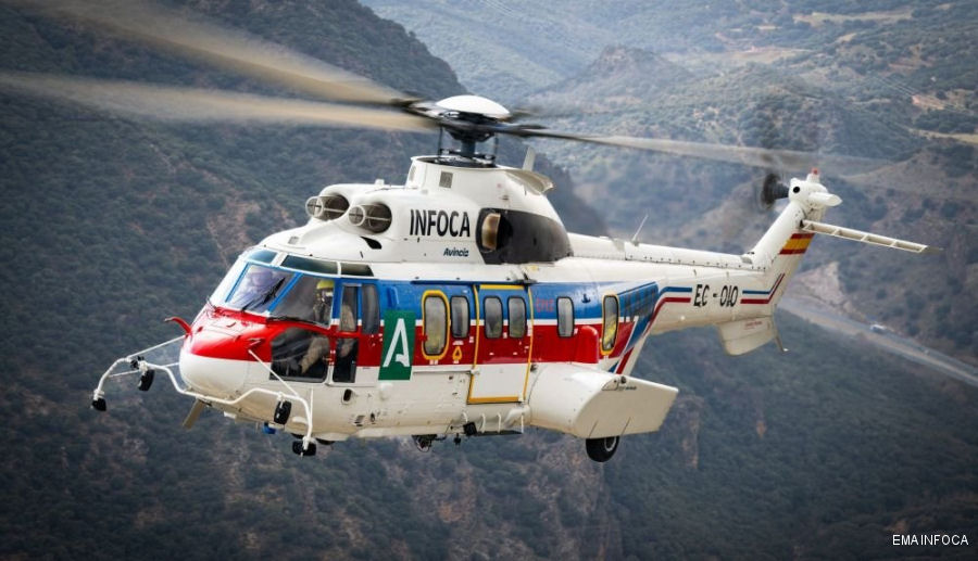 Detailed history and photos of helicopter Eurocopter AS332L2 Super Puma Serial 2471 Register EC-OIO JA6800 used by Administraciones Locales (Spanish Autonomous Communities) ,Babcock España Andalucía (Government of Andalusia) ,MLIT Track service timeline and current status.