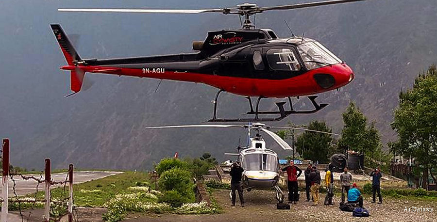 Detailed history and photos of helicopter Aerospatiale AS350B Ecureuil Serial 1892 Register 9N-AGU VH-SYC VH-ZZH N929KR JA9431 used by Air Dynasty Heli Service Track service timeline and current status.