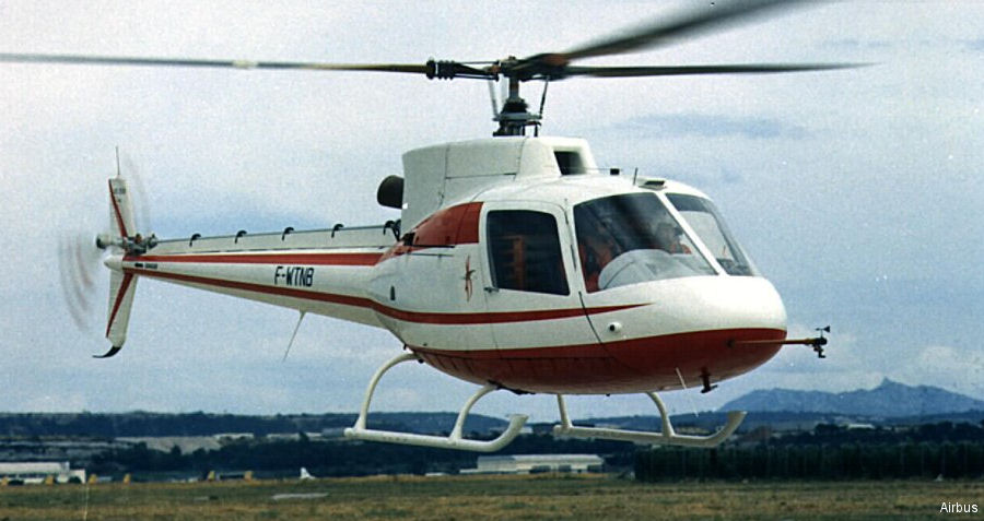 Helicopter Aerospatiale AS350C AStar Serial 001 Register F-WVKH used by Aerospatiale. Built 1974. Aircraft history and location