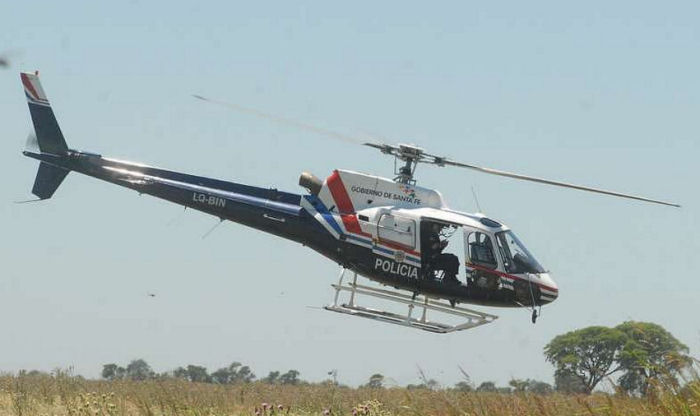 Helicopter Eurocopter HB350B3 Esquilo Serial 4230 Register LQ-BIN PP-MZC used by Gobiernos Provinciales Gobierno de Santa Fe (Santa Fe Province Government) ,Helibras. Built 2007. Aircraft history and location