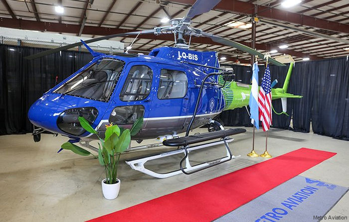 Detailed history and photos of helicopter Eurocopter AS350B3 Ecureuil Serial 4169 Register LQ-BIS PP-MZB used by Policias Provinciales (Argentine Provinces Police Units) ,Helibras Track service timeline and current status.