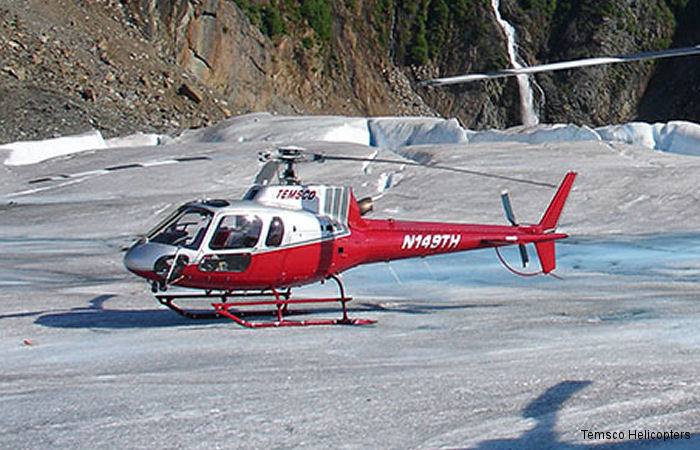 Helicopter Eurocopter AS350B2 Ecureuil Serial 9071 Register N149TH used by Temsco Helicopters. Built 2005. Aircraft history and location