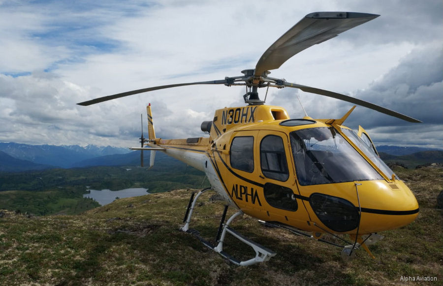 Detailed history and photos of helicopter Eurocopter AS350B3 Ecureuil Serial 3530 Register N383AK N30HX N3530 used by Alpha Aviation ,Evergreen Helicopters ,American Eurocopter (Eurocopter USA) Track service timeline and current status.