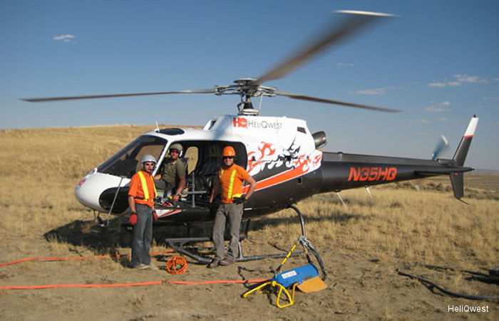 Detailed history and photos of helicopter Eurocopter AS350BA Ecureuil Serial 2786 Register C-FLQX C-FLAS N35HQ N91MH C-FYNI C-FWCH used by Lakelse Air ,HeliQwest ,Maverick Helicopters ,Eurocopter Canada Track service timeline and current status.