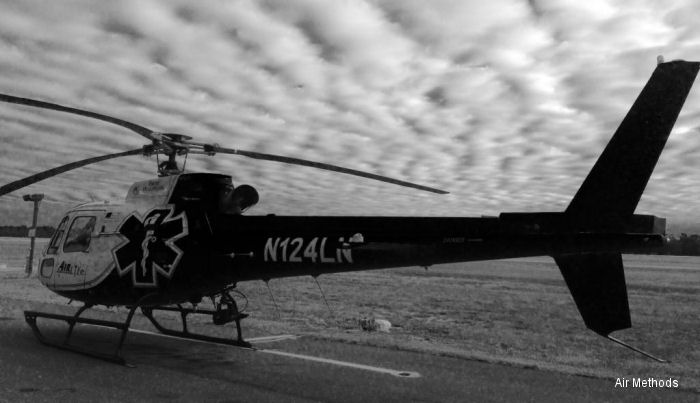 Detailed history and photos of helicopter Eurocopter AS350B2 Ecureuil Serial 4130 Register N124LN used by State of Florida ,AirLife Georgia ,Air Methods ,American Eurocopter (Eurocopter USA) Track service timeline and current status.
