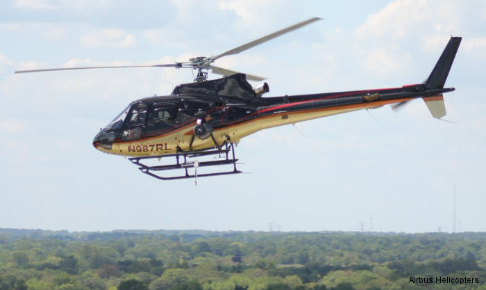 Detailed history and photos of helicopter Eurocopter AS350B2 Ecureuil Serial 4586 Register N355RS C-GAMM N987RU N987RL N161LG used by TVPX ,Airbus Helicopters Inc (Airbus Helicopters USA) Track service timeline and current status.