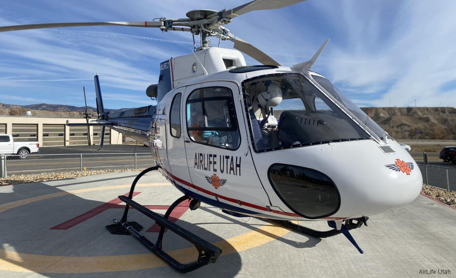 Detailed history and photos of helicopter Eurocopter AS350B3 Ecureuil Serial 7215 Register N267AM N257LF used by AirLife Utah ,Native Air ,Air Methods ,American Eurocopter (Eurocopter USA) Track service timeline and current status.