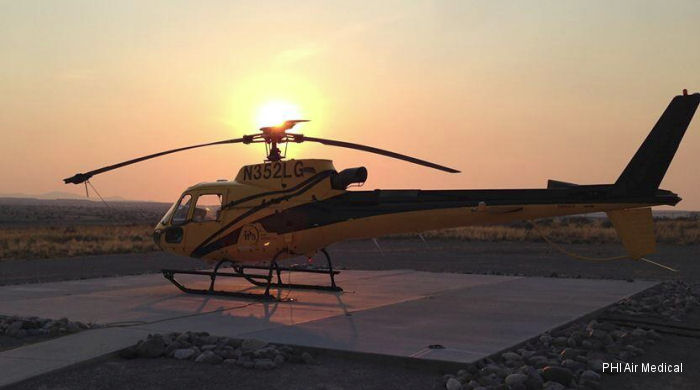 Detailed history and photos of helicopter Eurocopter AS350B3 Ecureuil Serial 3777 Register N341P N352LG N142AE used by PHI Air Medical ,American Eurocopter (Eurocopter USA) Track service timeline and current status.