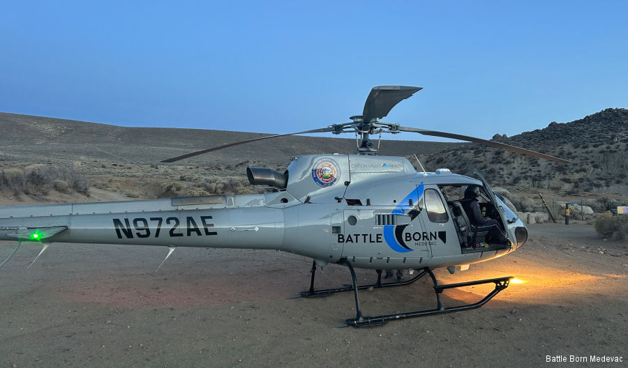 Detailed history and photos of helicopter Eurocopter AS350B3 Ecureuil Serial 3234 Register N972AE used by Battle Born Medevac ,PHI Air Medical ,State of Arizona Track service timeline and current status.