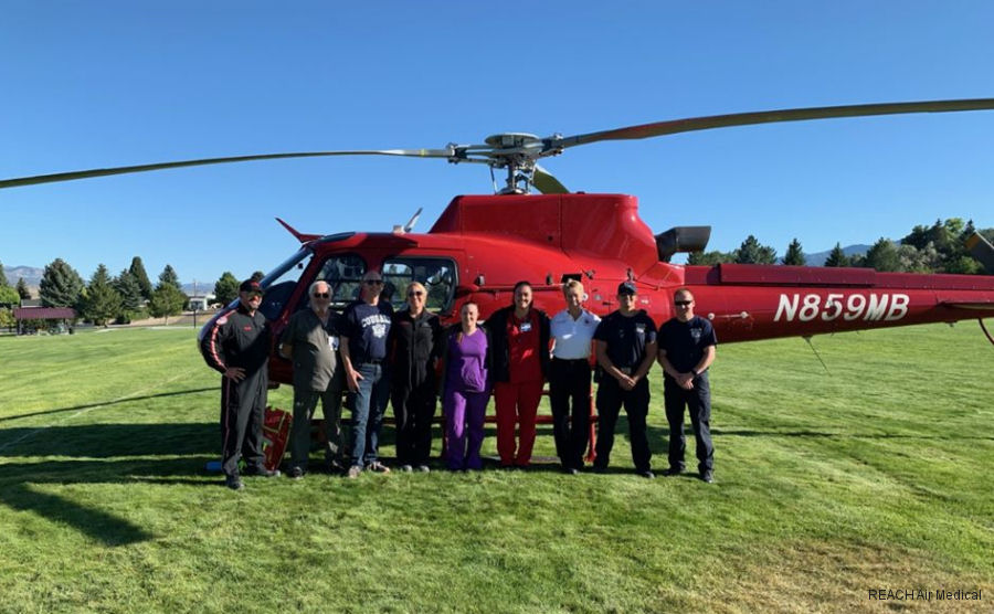 Detailed history and photos of helicopter Eurocopter AS350B3e Ecureuil Serial 7685 Register N859MB used by REACH Air Medical ,Guardian Flight AMRG ,American Eurocopter (Eurocopter USA) Track service timeline and current status.