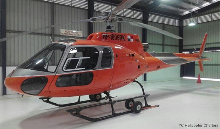 Detailed history and photos of helicopter Aerospatiale AS350B Ecureuil Serial 2030 Register HP-1806RK HP-1806BL N492TV N118CP N163DW N60080 Track service timeline and current status.