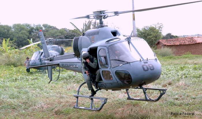 Detailed history and photos of helicopter Eurocopter AS355N Ecureuil 2 Serial 5707 Register PR-HFD used by Polícia Federal do Brasil CAOP (Brazilian Federal Police) Track service timeline and current status.