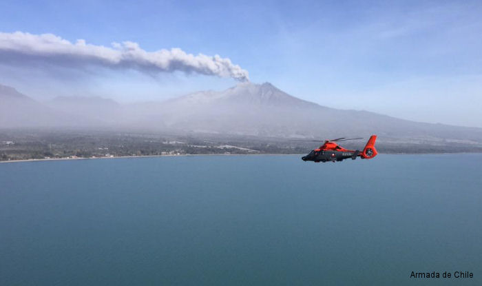 Photos of AS365 Dauphin 2 in Chilean Navy helicopter service.