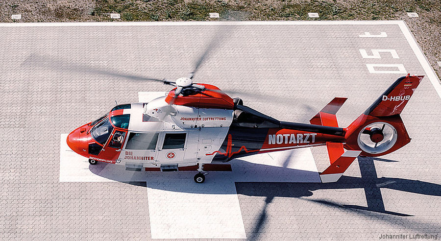 Detailed history and photos of helicopter Eurocopter AS365N2 Dauphin 2 Serial 6514 Register D-HBUB OH-HUM SE-JKA 9M-JTH used by Heli-Flight GmbH Akkon Bochum 89-1 (JL) ,Johanniter Luftrettung ,Rotorflug GmbH ,Heliflite Oy ,Jaya Tiasa Aviation Track service timeline and current status.