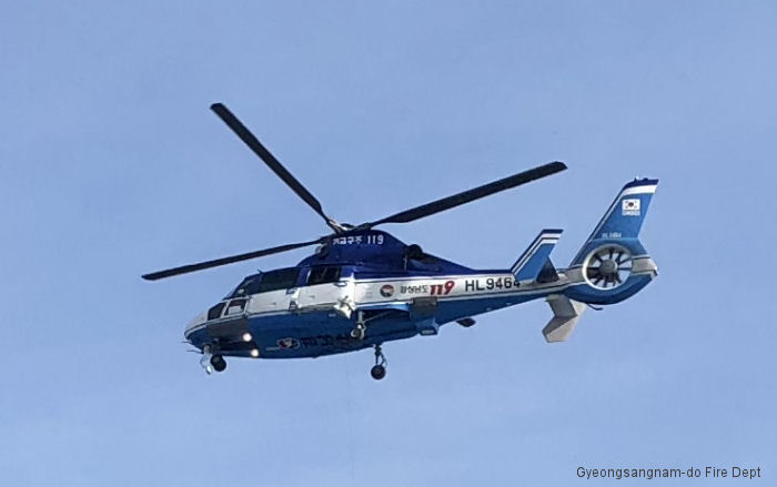 Helicopter Eurocopter AS365N3 Dauphin 2 Serial 6730 Register GN001 HL9464. Built 2006. Aircraft history