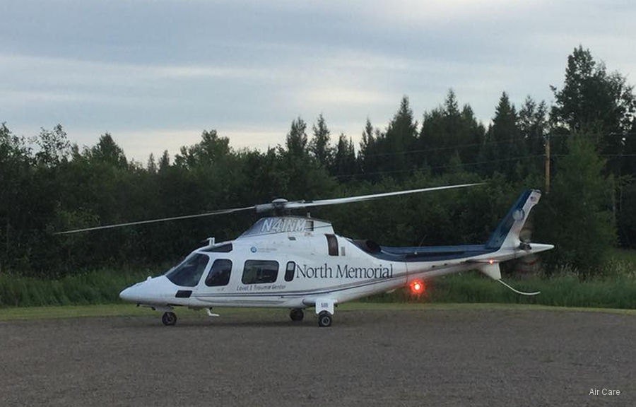 Detailed history and photos of helicopter AgustaWestland AW109E Power Serial 11114 Register N41NM D-HTZA I-FREJ used by North Memorial Health ,AVN Air LLC ,Elitaliana / Free Air Track service timeline and current status.