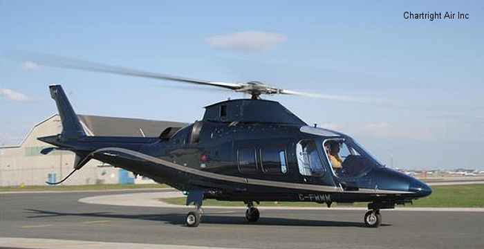 Detailed history and photos of helicopter AgustaWestland AW109S Grand Serial 22119 Register G-ETPN N519CG C-FWWW N203SM used by QinetiQ ,Castle Air ,Chartright Air Inc ,AgustaWestland Philadelphia (Leonardo USA) Track service timeline and current status.