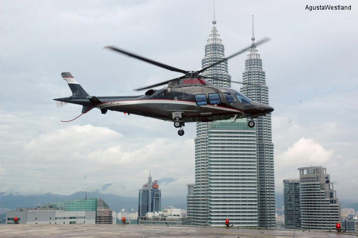 Detailed history and photos of helicopter AgustaWestland AW109SP GrandNew Serial 22234 Register N50B N412FX N109GN used by Noevir Aviation ,solaire helicopters Track service timeline and current status.