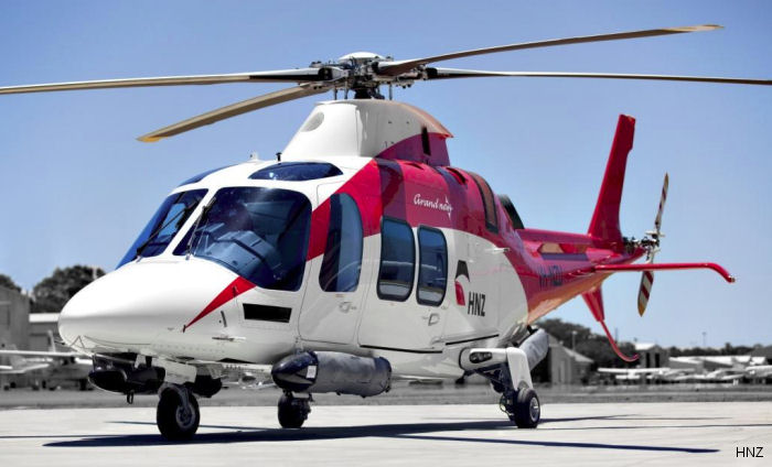 Detailed history and photos of helicopter AgustaWestland AW109SP GrandNew Serial 22281 Register VH-NZU used by HNZ Australia Pty Ltd (PHI International Australia Pty Ltd) Track service timeline and current status.