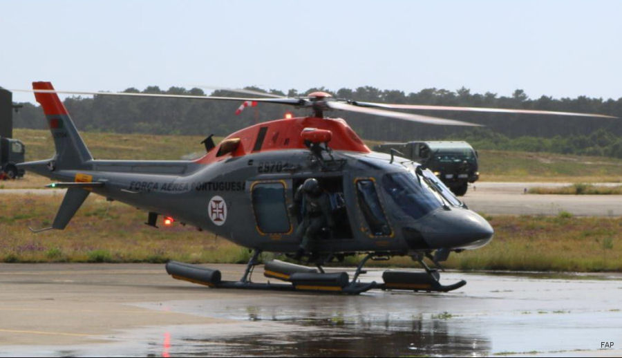 Helicopter AgustaWestland AW119Kx Koala Serial 14966 Register 29704 N670SH used by Força Aérea Portuguesa (Portuguese Air Force) ,AgustaWestland Philadelphia (AgustaWestland USA). Built 2019. Aircraft history and location