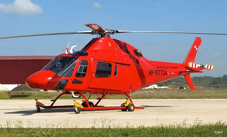 Helicopter AgustaWestland AW119Ke Koala Serial 14738 Register FAE-1201 HP-1677IA N103YS used by Fuerza Aerea Ecuatoriana FAE (Ecuadorian Air Force) ,AgustaWestland Philadelphia (AgustaWestland USA). Aircraft history and location