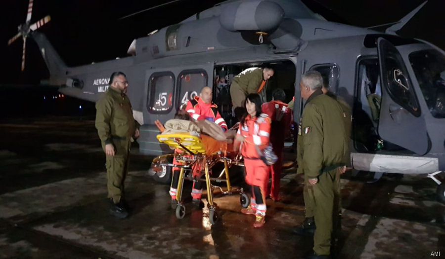 Detailed history and photos of helicopter AgustaWestland AW139M Serial 31489 Register MM81805 used by Aeronautica Militare Italiana AMI (Italian Air Force) Track service timeline and current status.