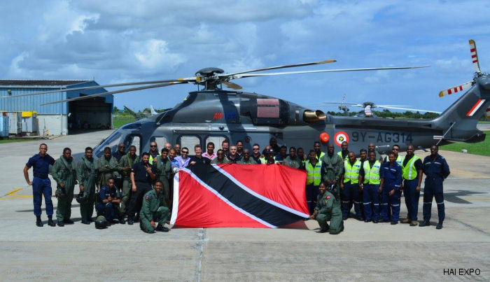 Detailed history and photos of helicopter AgustaWestland AW139 Serial 41285 Register 9Y-AG314 N413SH used by Trinidad and Tobago Air Guard TTAG ,AgustaWestland Philadelphia (Leonardo USA) Track service timeline and current status.